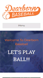 Mobile Screenshot of dearbornbaseball.org